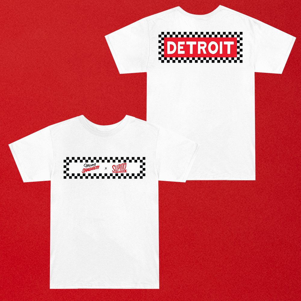 Mom's Spaghetti x Supino T-Shirt (White) - Eminem Mom's Spaghetti